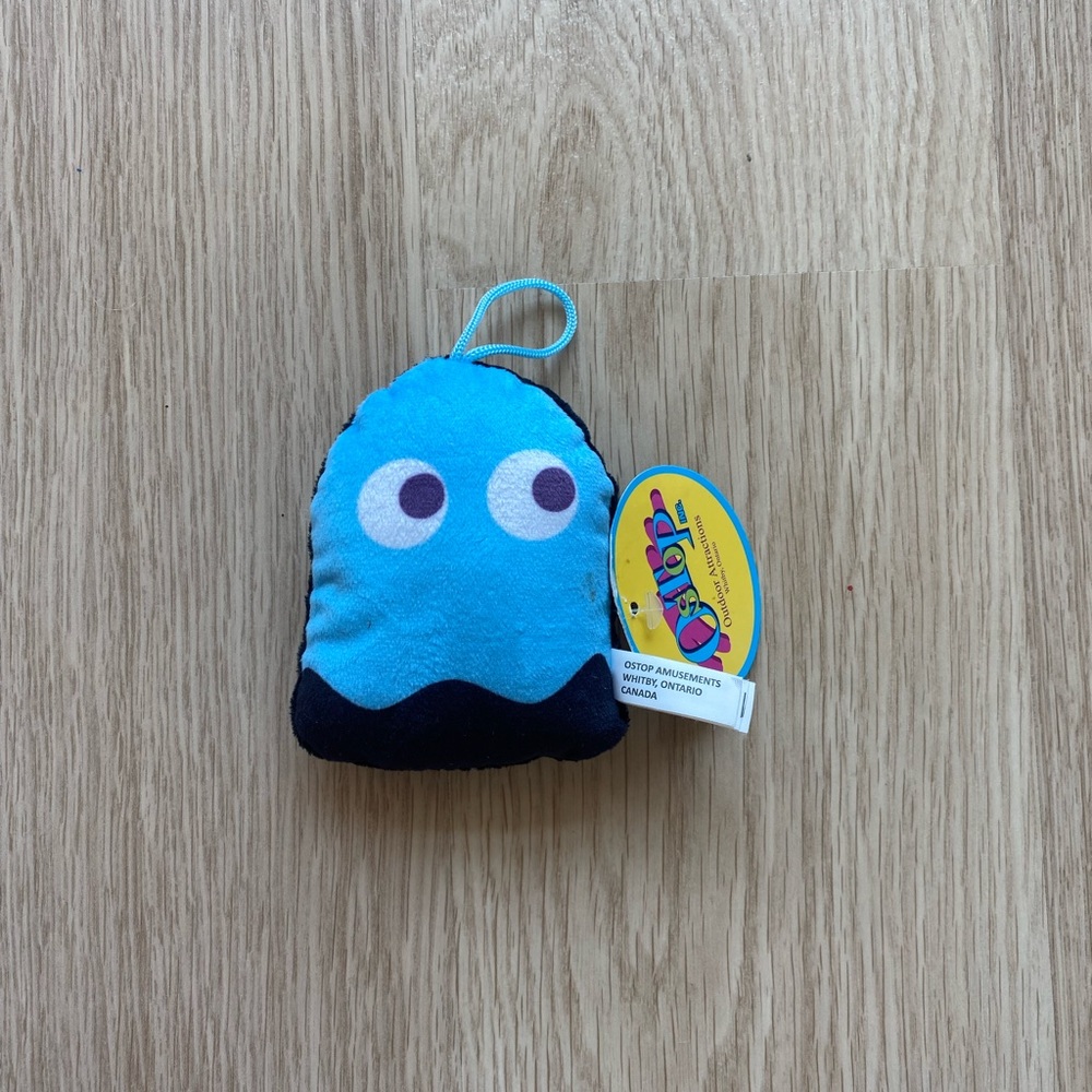 Mini Blue Pac-Man Ghost Ornament